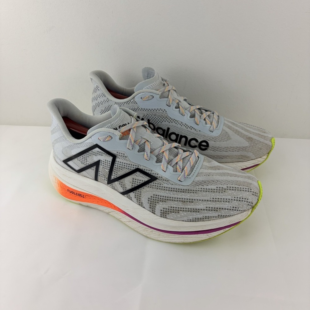 New Balance Men FuelCell SuperComp Trainer v2 Gray Orange Size 9.5 Running